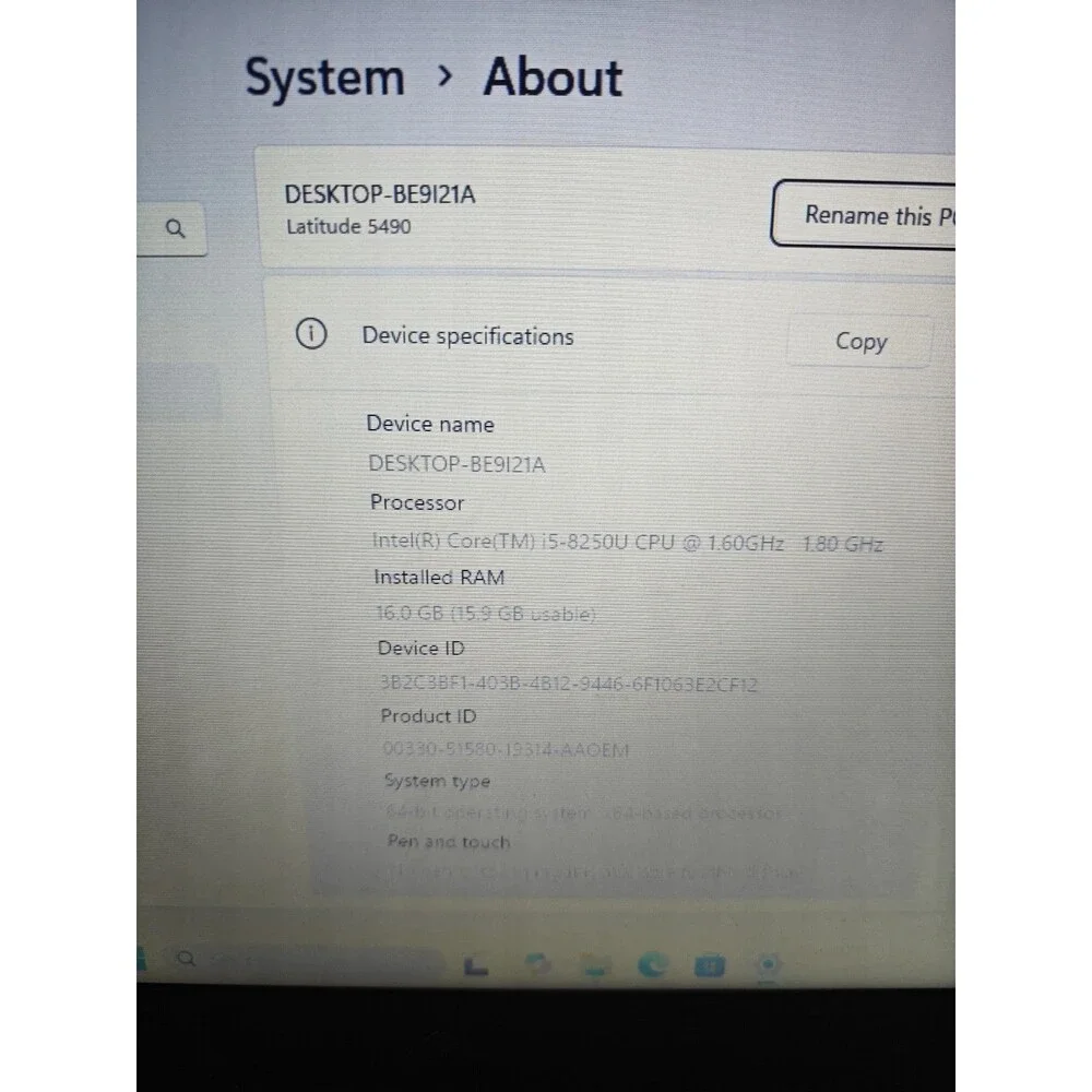 Dell Latitude 5490 Laptop 14